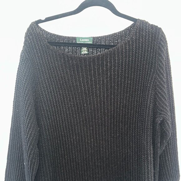 Lauren by Ralph Lauren Black Women's  Knit Sweater Size M - Picture 1 of 4